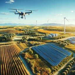 Free Drone over farmland Image - Drone, Farmland, Solar | Download at ...