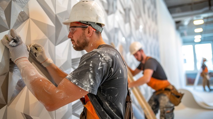 Free Workers Installing Decor Image - Workers, Installation, Decor ...