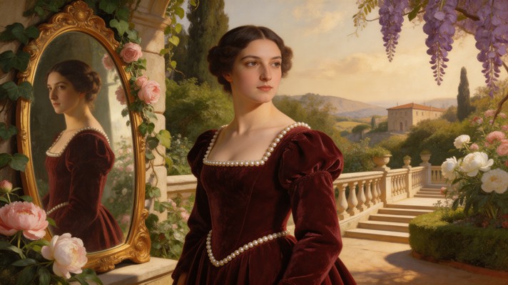 Free Renaissance Garden Portrait Image - Renaissance, Noblewoman ...