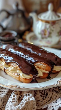 Free Decadent Chocolate Eclairs Image - Chocolate, Eclairs, Pastry ...
