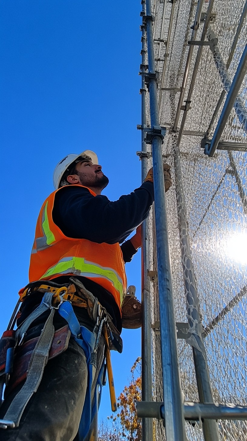 Free Worker Installing Fence Image - Worker, Construction, Fence ...