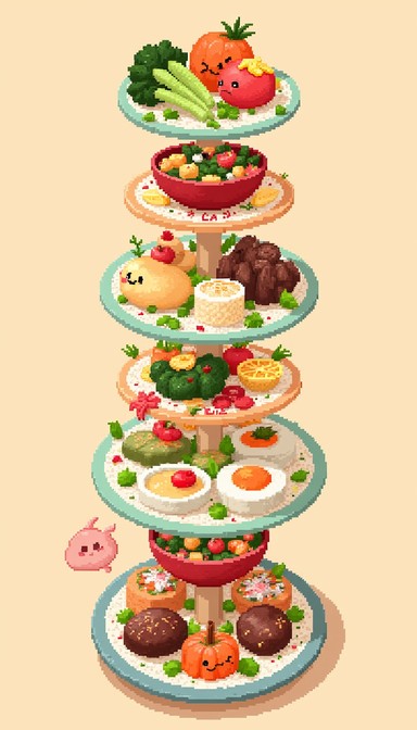 Free Pixel Food Story Image - Pixel, Food, Kawaii | Download at StockCake