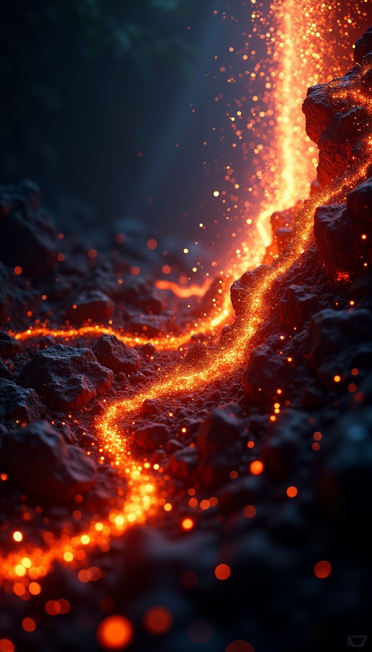 Free Molten Pixel Stream Image - Embers, Digital, Cinematic | Download ...