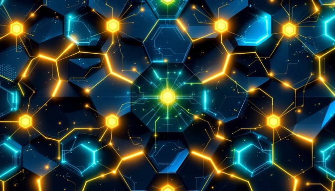 Hexagonal Network Texture Free Electric Hexagon Network Image - Hexagon, Geometric, Pattern ...