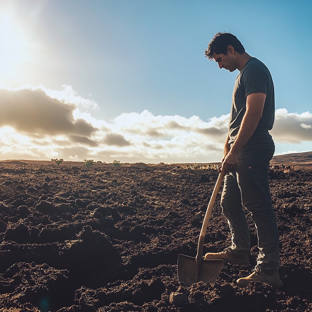 Free Man digs soil Image - Man, Digging, Soil | Download at StockCake