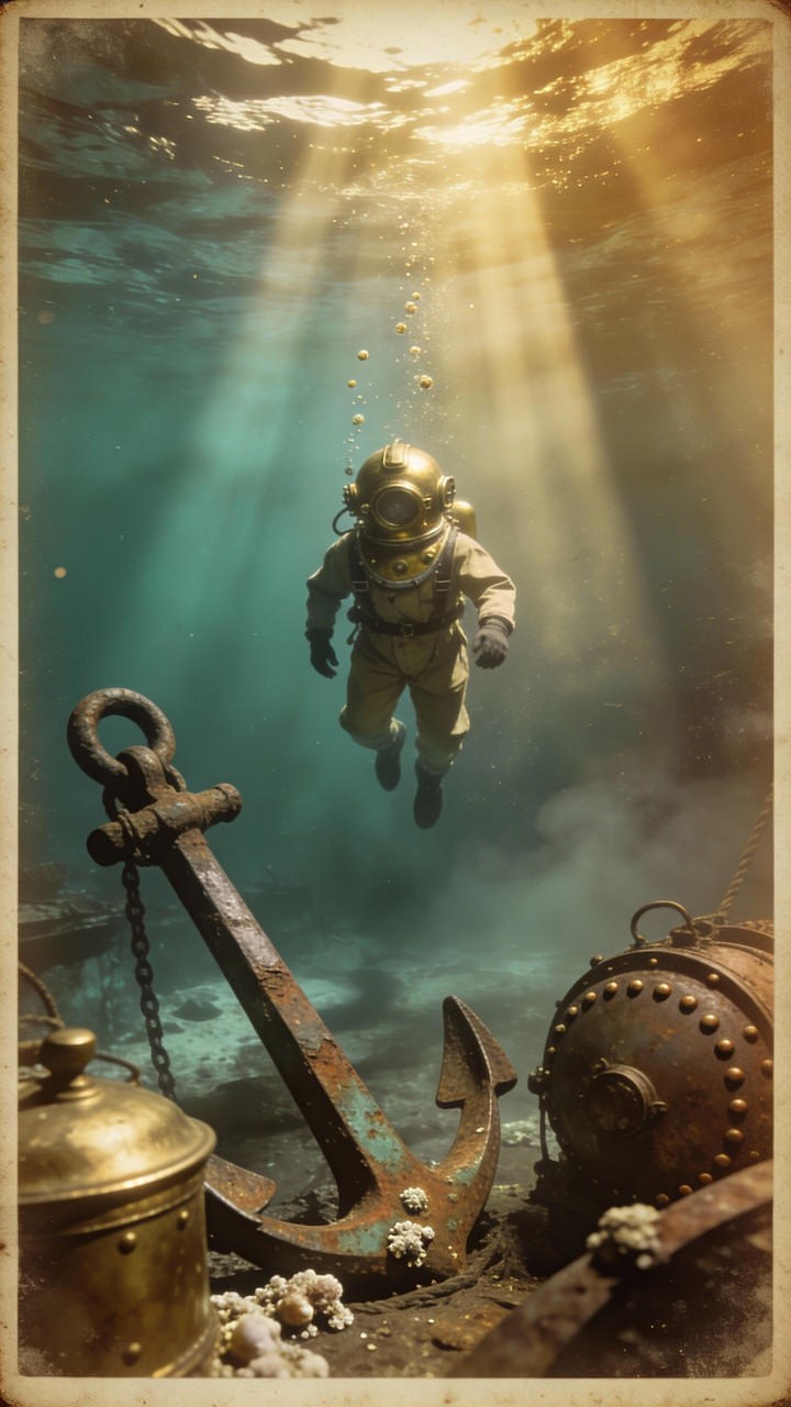 Free Deep Sea Explorer Image - Underwater, Diver, Vintage | Download at ...