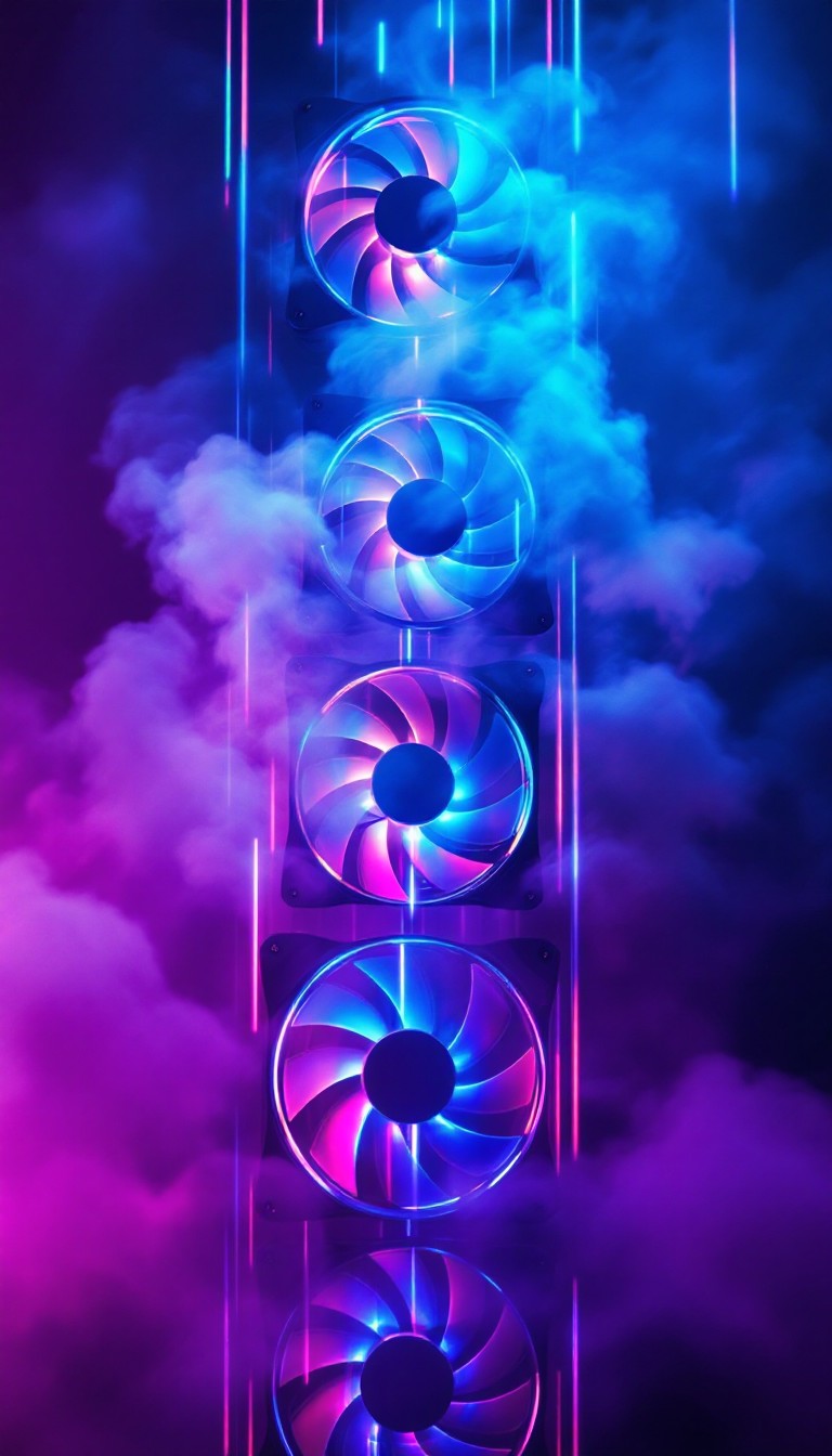 Free Neon Fan Symphony Image - Rgb, Cyberpunk, Cooling | Download at ...