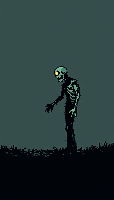 Free Pixelated Undead Horror Image - Skeleton, Horror, Pixel | Download ...