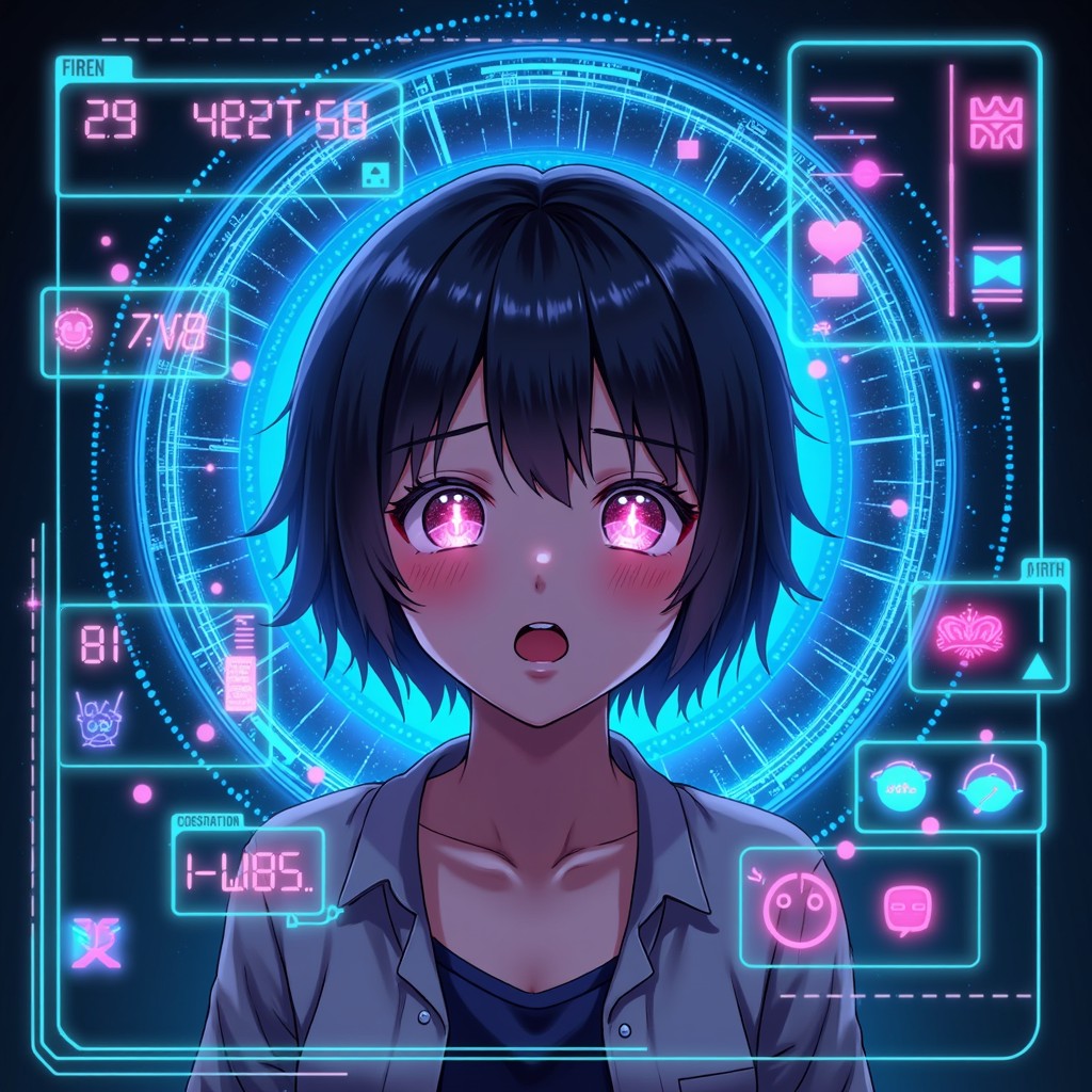 Free Virtual Emotion Display Image - Anime, Cyberpunk, Digital ...