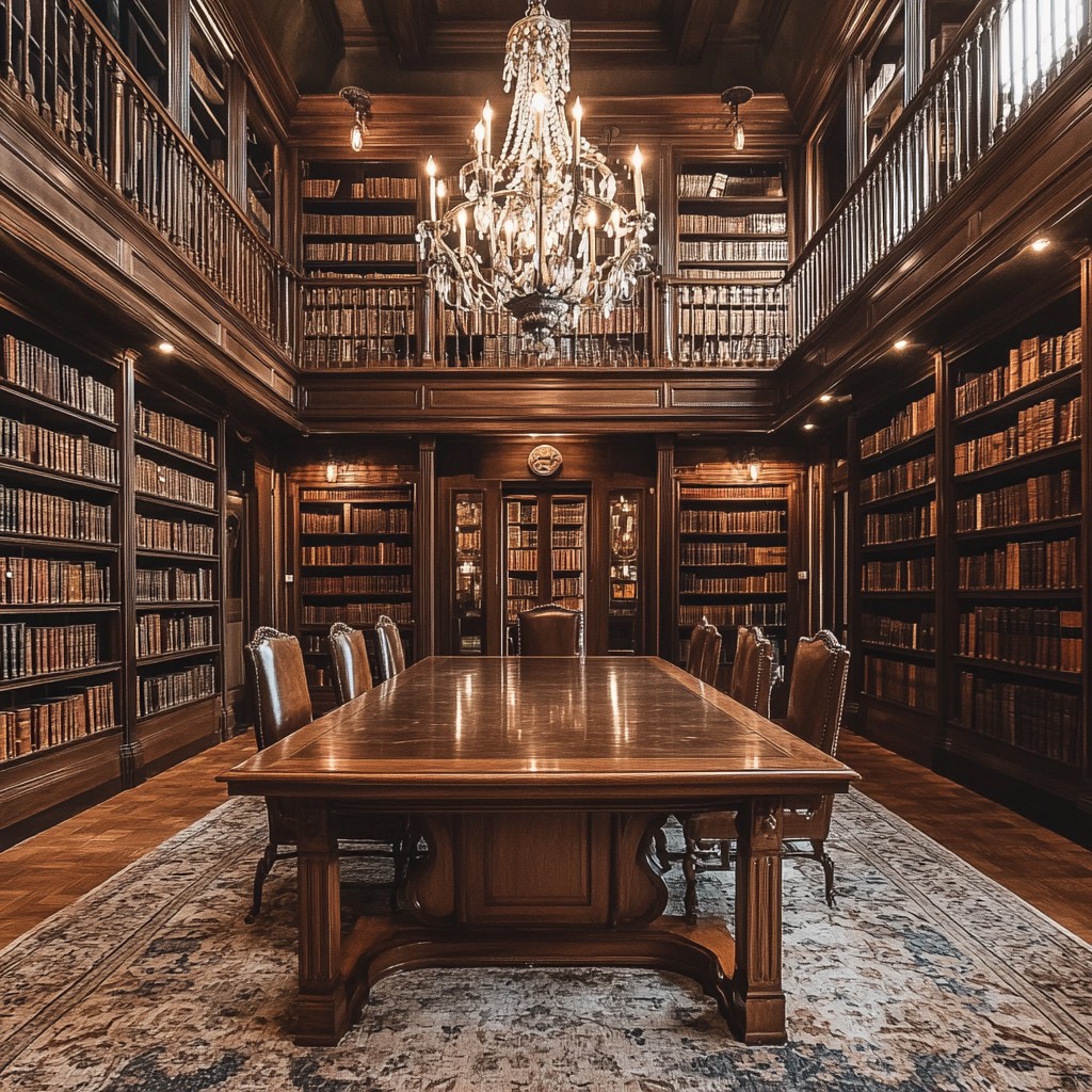 Free Elegant library interior Image - Library, Elegance, Wooden ...
