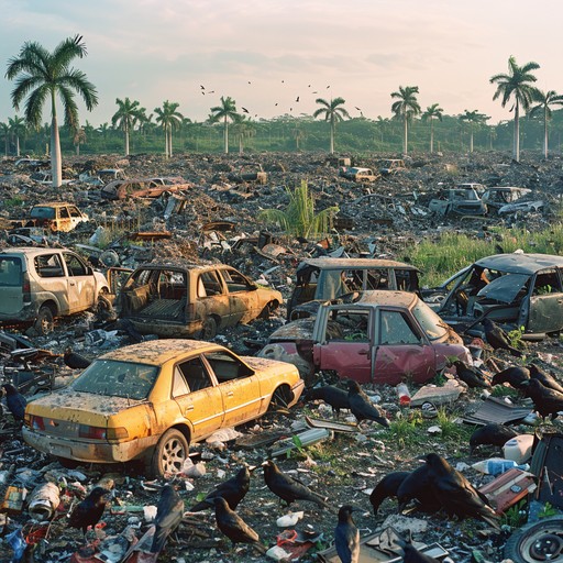 Free Automotive graveyard panorama Image - Junkyard, Graffiti, Rusted ...