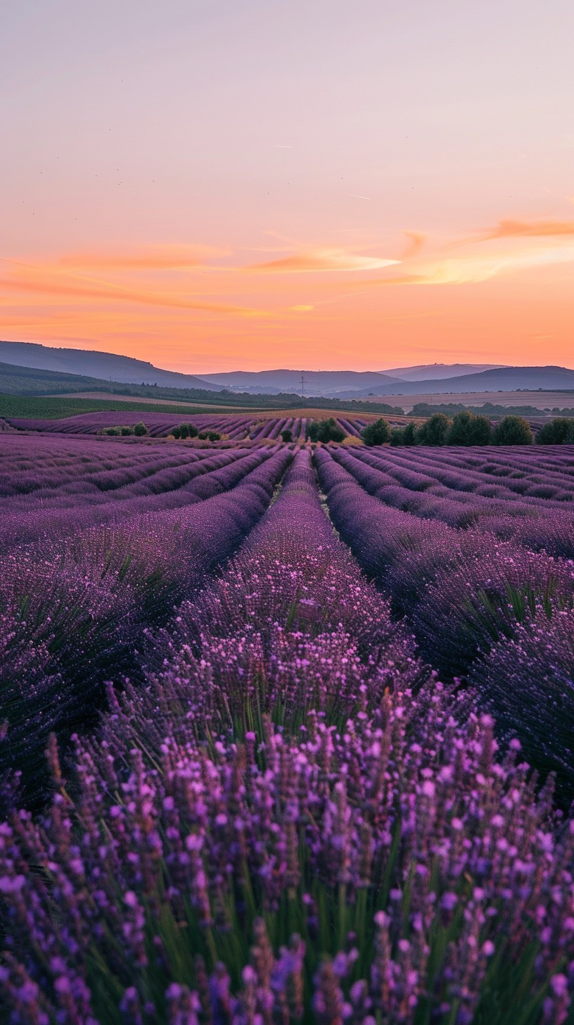 Free Lavender Sunset View Image - Sunset, Lavender, Fields | Download ...