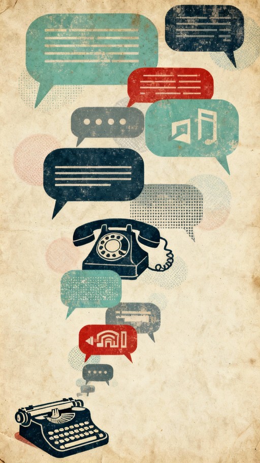 Free Communication Evolution Timeline Image - Vintage, Retro ...