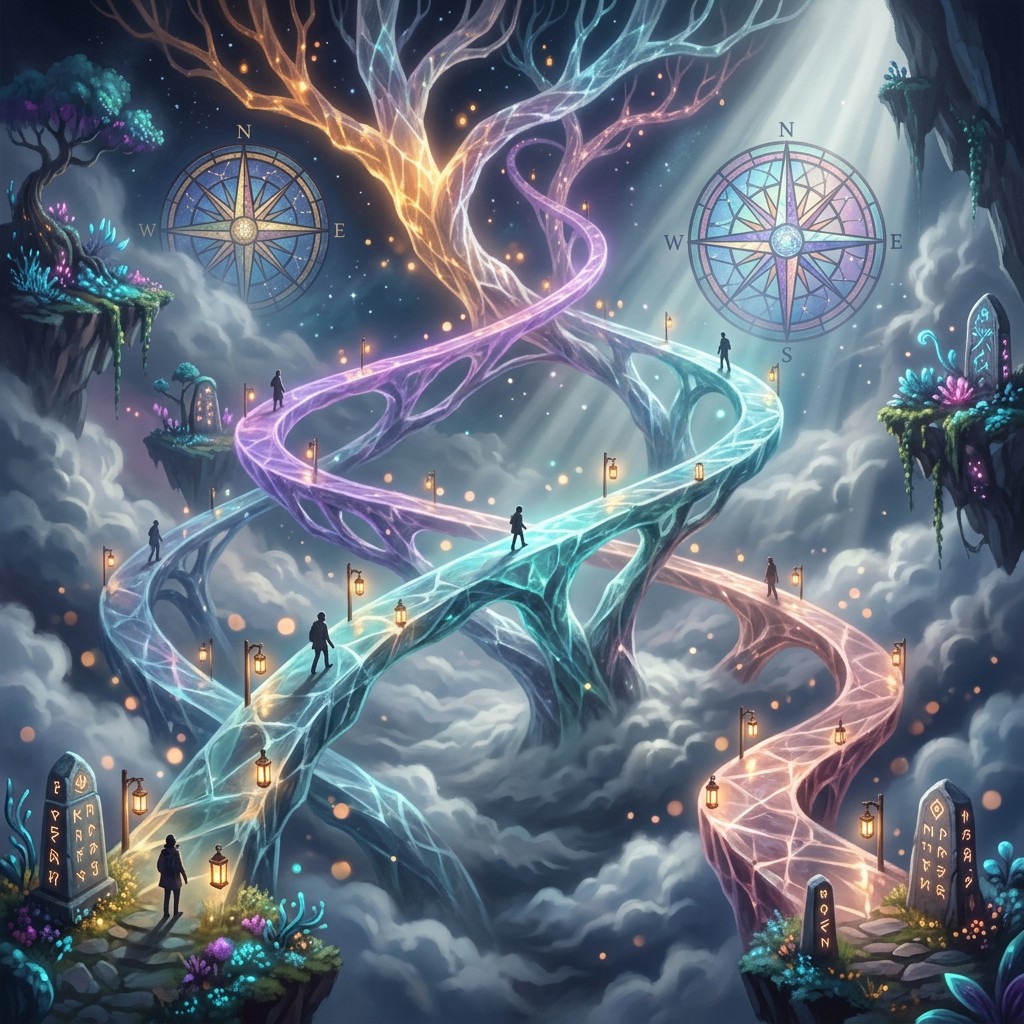 Free Celestial Pathways Ascending Image - Fantasy, Surreal, Dreamscape ...