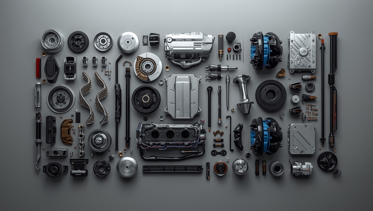Free Automotive Parts Knolling Image - Automotive, Mechanical ...