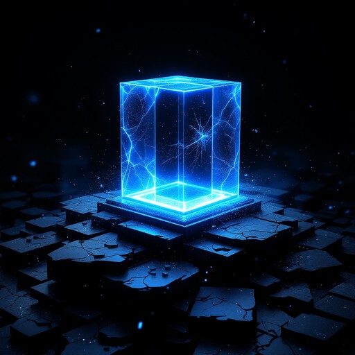 Free Glowing Digital Cube Image - 3d, Render, Cube | Download at StockCake