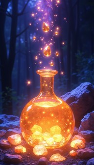 Free Enchanted Amber Elixir Image - Potion, Magical, Vial | Download at ...