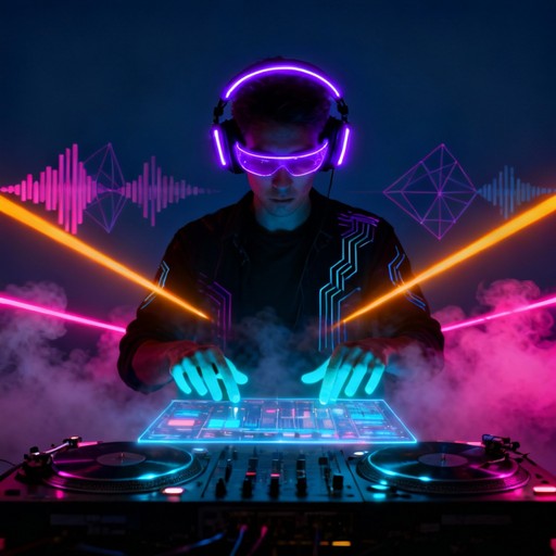 Free Neon DJ Experience Image - Dj, Neon, Cyberpunk | Download at StockCake