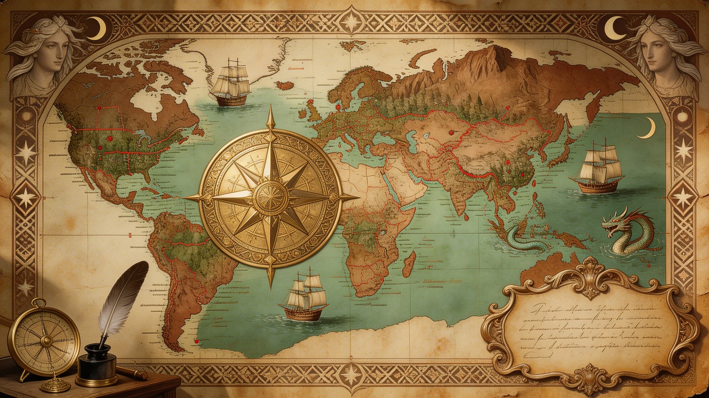 Free Antique Map Discovery Image - Map, Cartography, Antique | Download ...