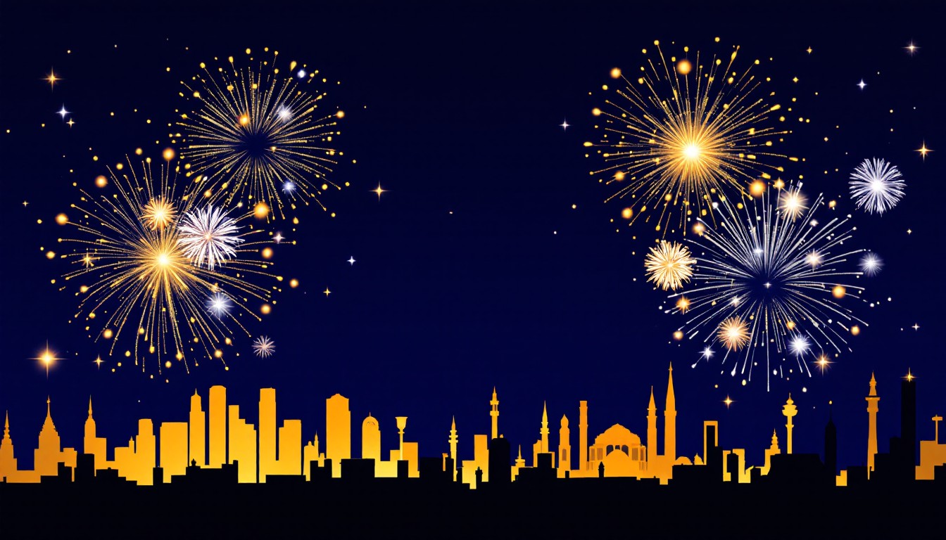 Free Fireworks Above City Image - Fireworks, Celebration, Cityscape ...