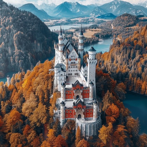 Free Autumn Castle Aerial Image - Castle, Autumn, Aerial | Download at ...