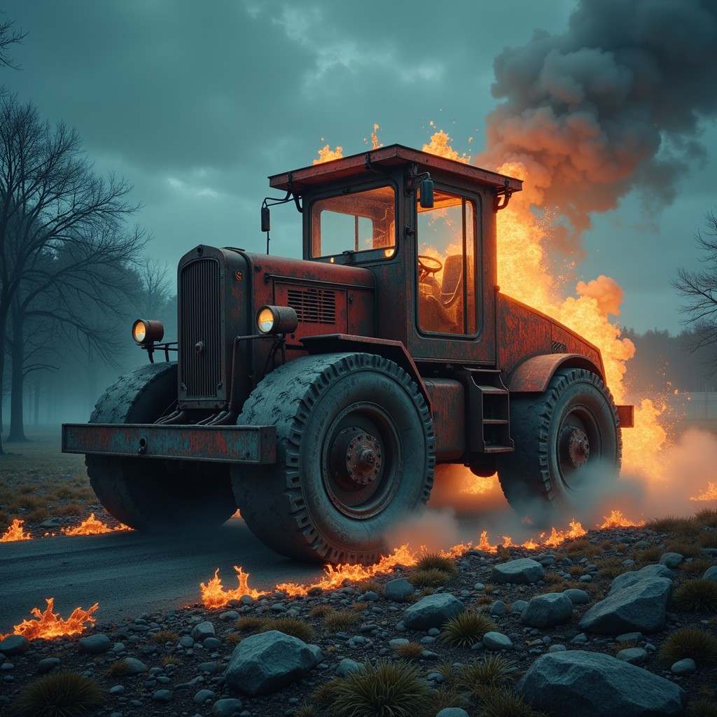 Free Infernal machinery advancing Image - Fire, Construction ...