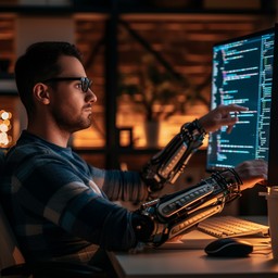 Bionic Arm Computer Free Cybernetic Arm Computing Image - Technology, Innovation ...