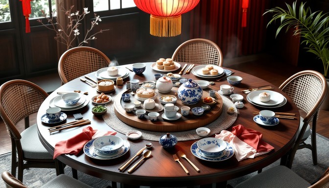 Free Chinese Dining Elegance Image - Dimsum, Porcelain, Chopsticks ...