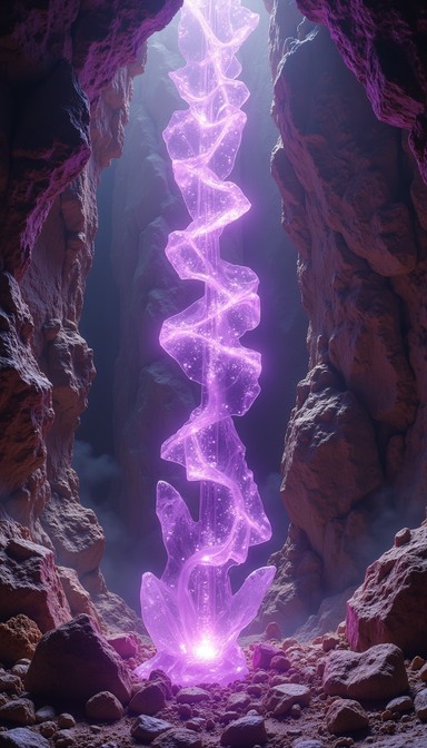 Purple Rocks Chasm Free Purple Crystal Ascension Image | Download at StockCake