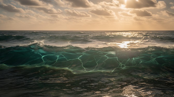 Free Ocean Golden Hour Image - Ocean, Sea, Waves | Download at StockCake