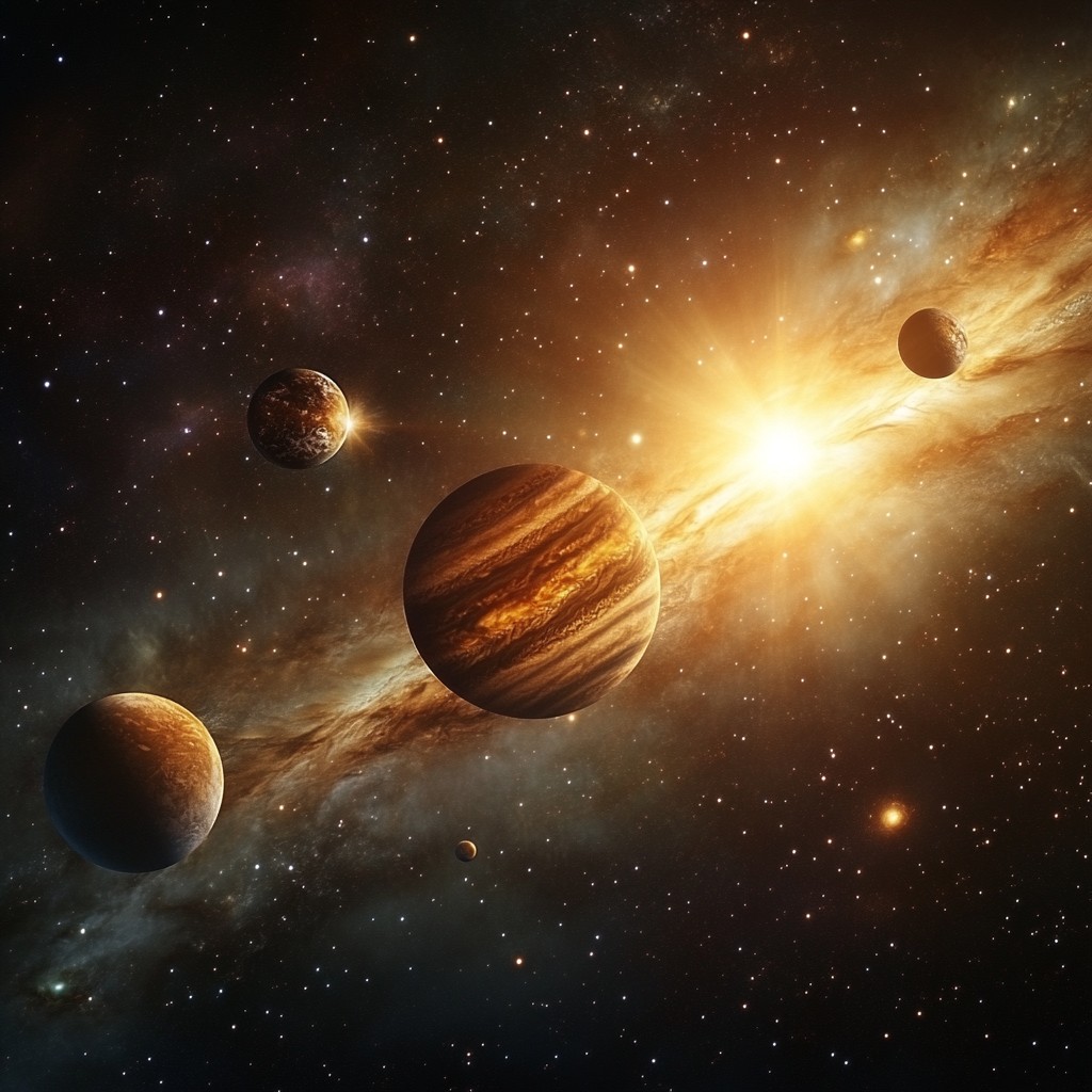 Free Galactic Planetary View Photo Space Planets Sun Download At
