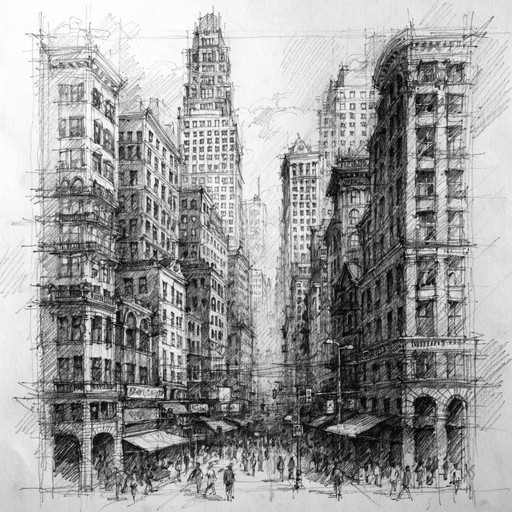 Free Urban Intersection Sketch Image - Sketch, Drawing, Graphite ...