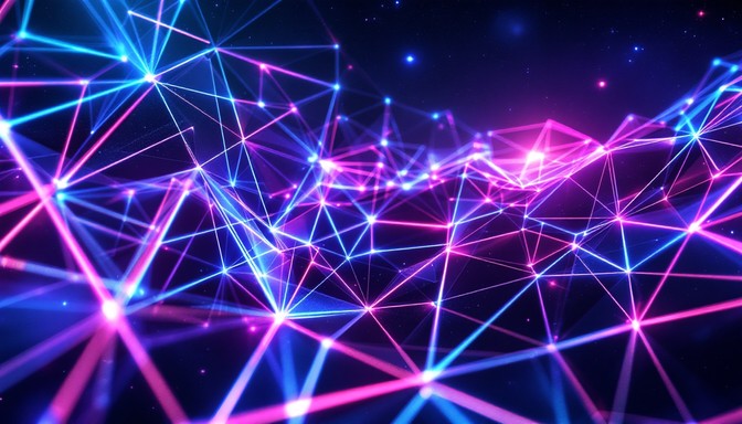 Free Neon Network Dance Image - Neon, Geometric, Digital | Download at ...
