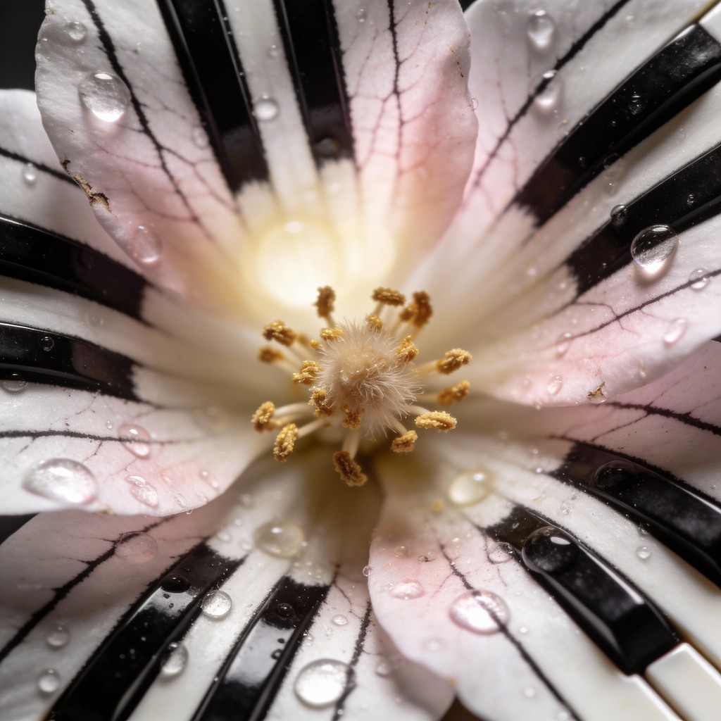 Free Piano Key Petals Image - Flower, Petals, Macro | Download at StockCake