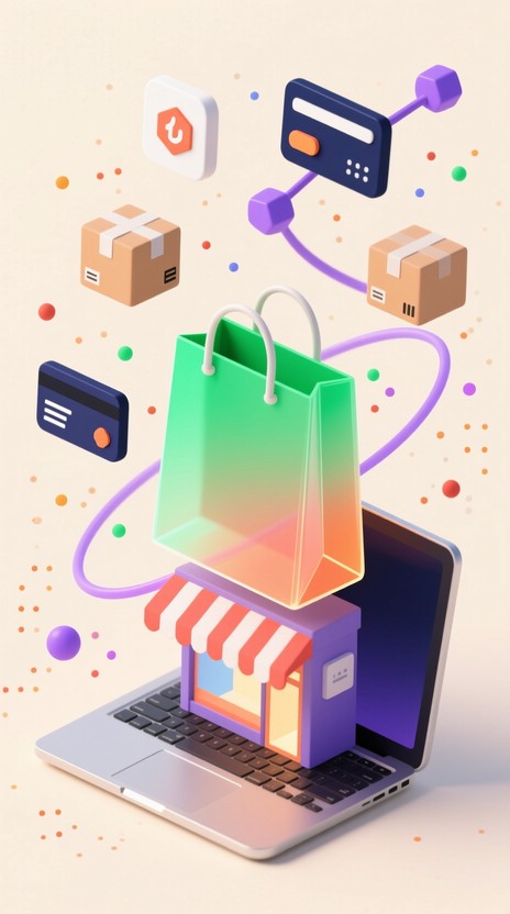 Free Digital Shopping Simplified Image - Ecommerce, Shopping, Minimal ...