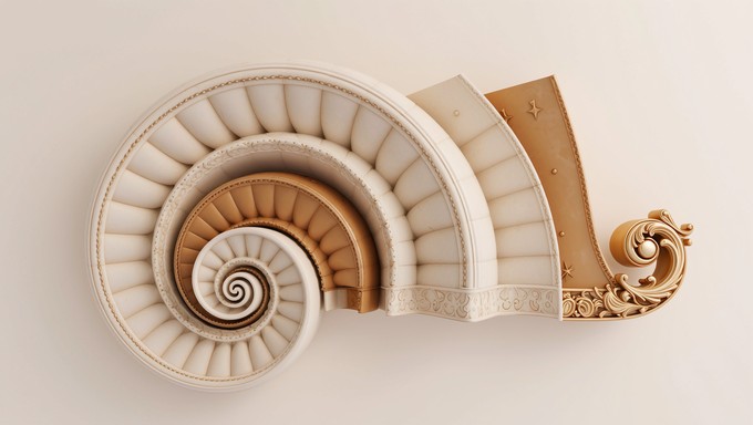 Free Elegant Fibonacci Spiral Image - Spiral, Fibonacci, Sculpture ...