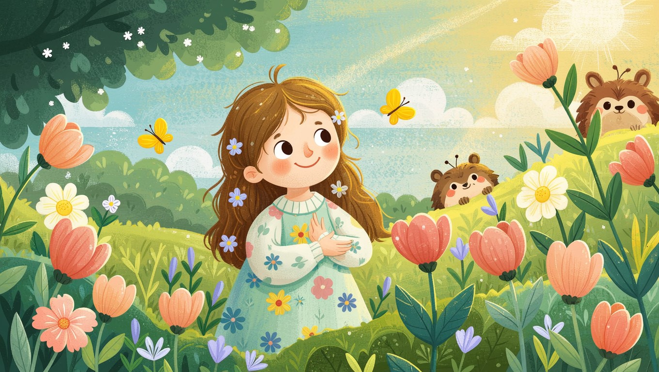 Spring Time Joy Free Garden Springtime Joy Image - Illustration, Woman, Garden ...