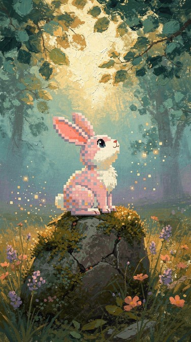 Free Pixel Bunny Adventure Image - Pixel, Rabbit, Bunny | Download at ...