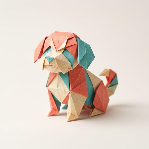 Simple Matte Painting Examples Download Origami Puppy Sculpture Image - Origami, Dog, Puppy | StockCake