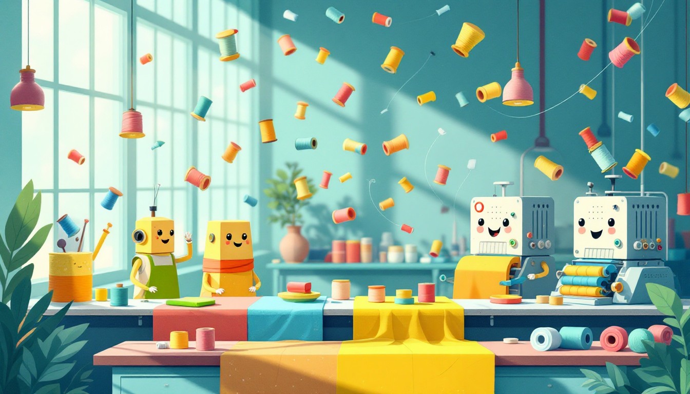 Free Magical Thread Factory Image - Whimsical, Geometric, Factory ...