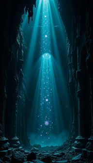 Free Luminous Gothic Abyss Image - Bioluminescent, Gothic, Ethereal ...
