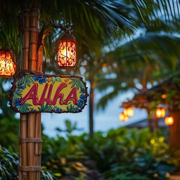 Free Aloha sign illuminated Image - Aloha, Illuminated, Tropical ...