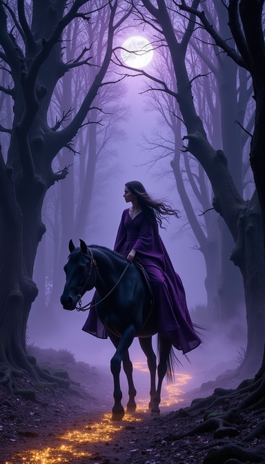 Fantasy Rider Steed Free Mystical Forest Rider Image - Mystical, Forest, Rider | Download ...