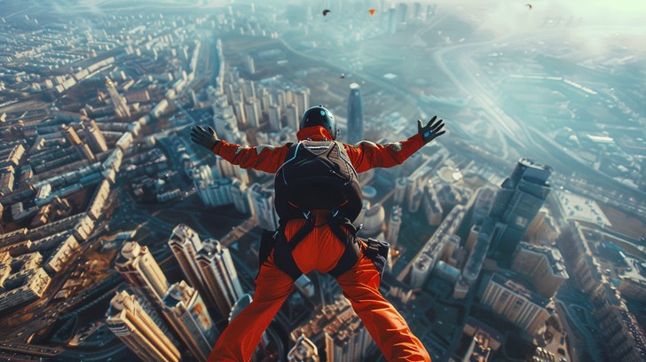Free Skydiving Rush Hour Image - Skydiving, Adrenaline, Cityscape ...