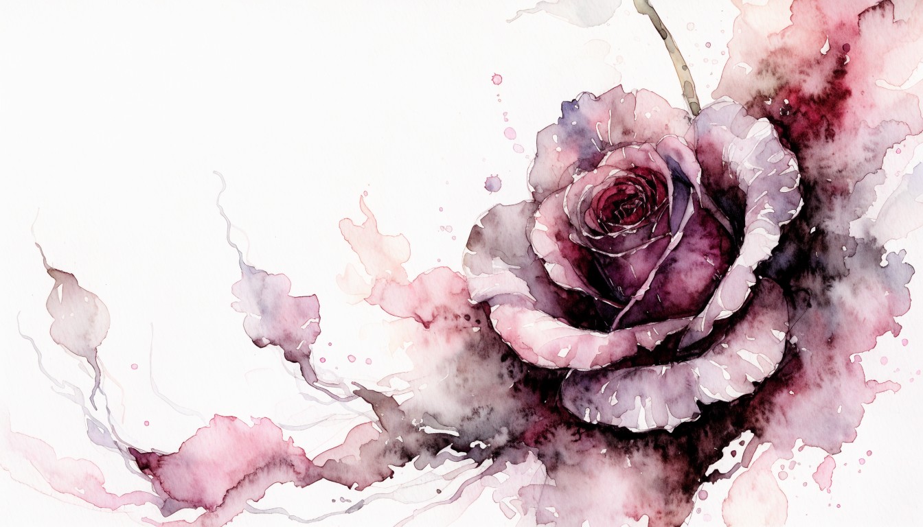 Free Dissolving Rose Watercolor Image - Watercolor, Rose, Floral ...
