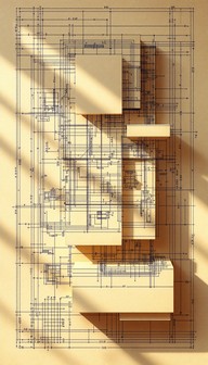 Free Blueprint Meets Art Image - Blueprint, Architectural, Minimal ...