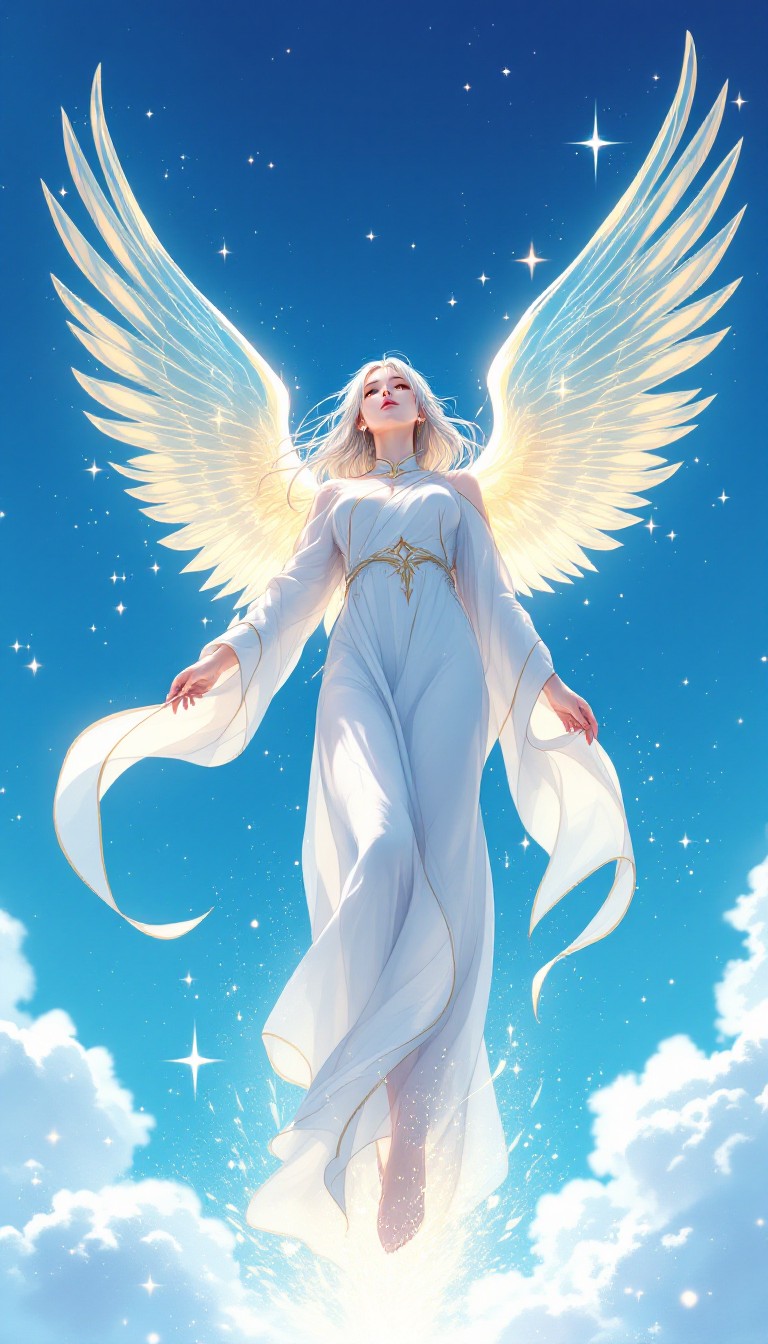 Free Celestial Angel Ascending Image - Angel, Celestial, Divine ...