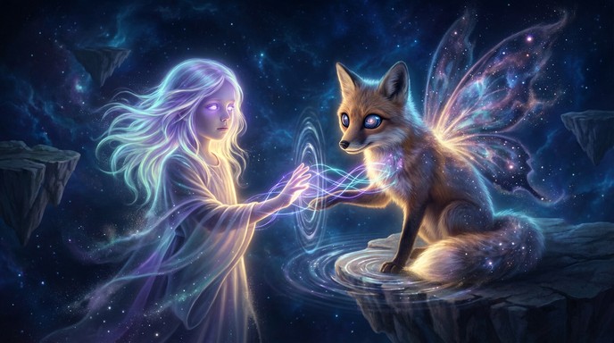 Free Cosmic Bond Glows Image - Fantasy, Surreal, Mystical | Download at ...