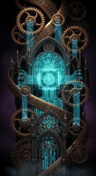 Download Gothic Machine Cathedral Image - Gothic, Steampunk, Mechanical ...