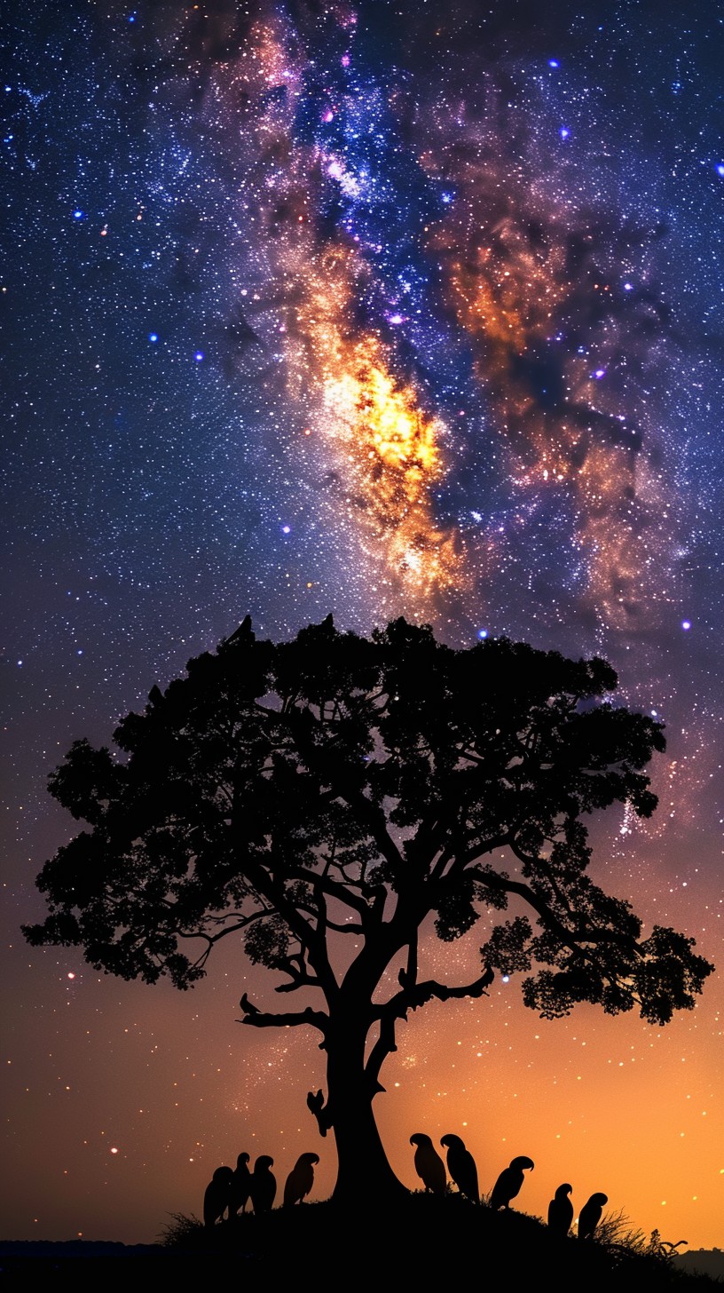 Free Starry Night Silhouette Image - Stars, Night, Silhouette ...